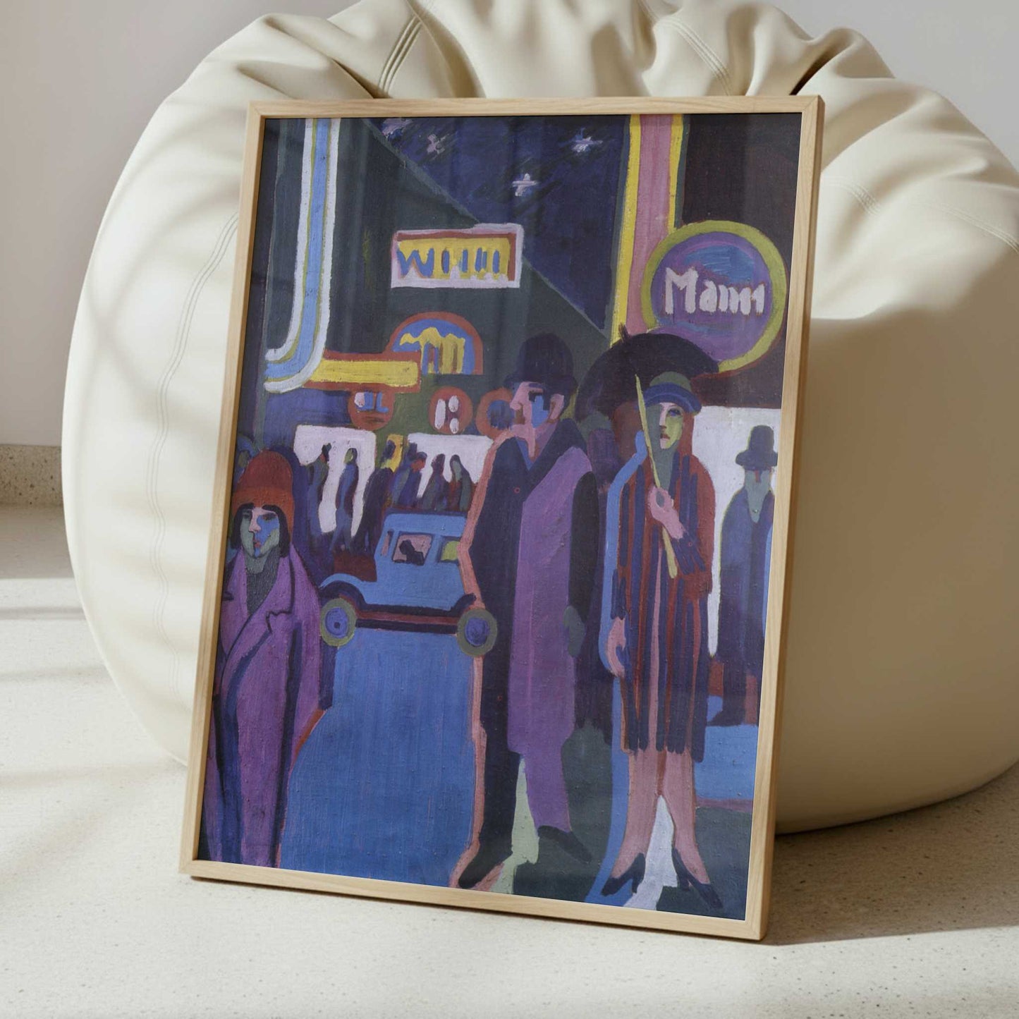 Street Scene at Night (1926–7) by Ernst Ludwig Kirchner – Art Print - Interior inspiration