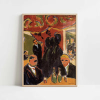 Tavern (1909) by Ernst Ludwig Kirchner – Art Print - Art print in oak frame