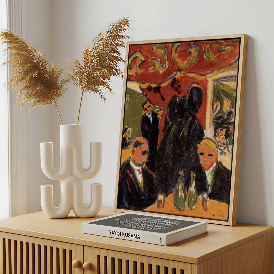 Framed Canvas - Framed canvas in a stylish interior setting