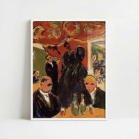 Tavern (1909) by Ernst Ludwig Kirchner – Art Print - Art print in white frame