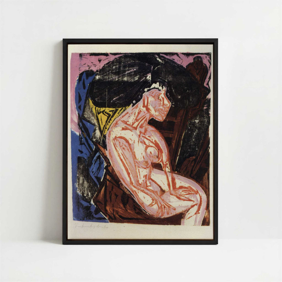 Framed Canvas - Framed canvas in black frame