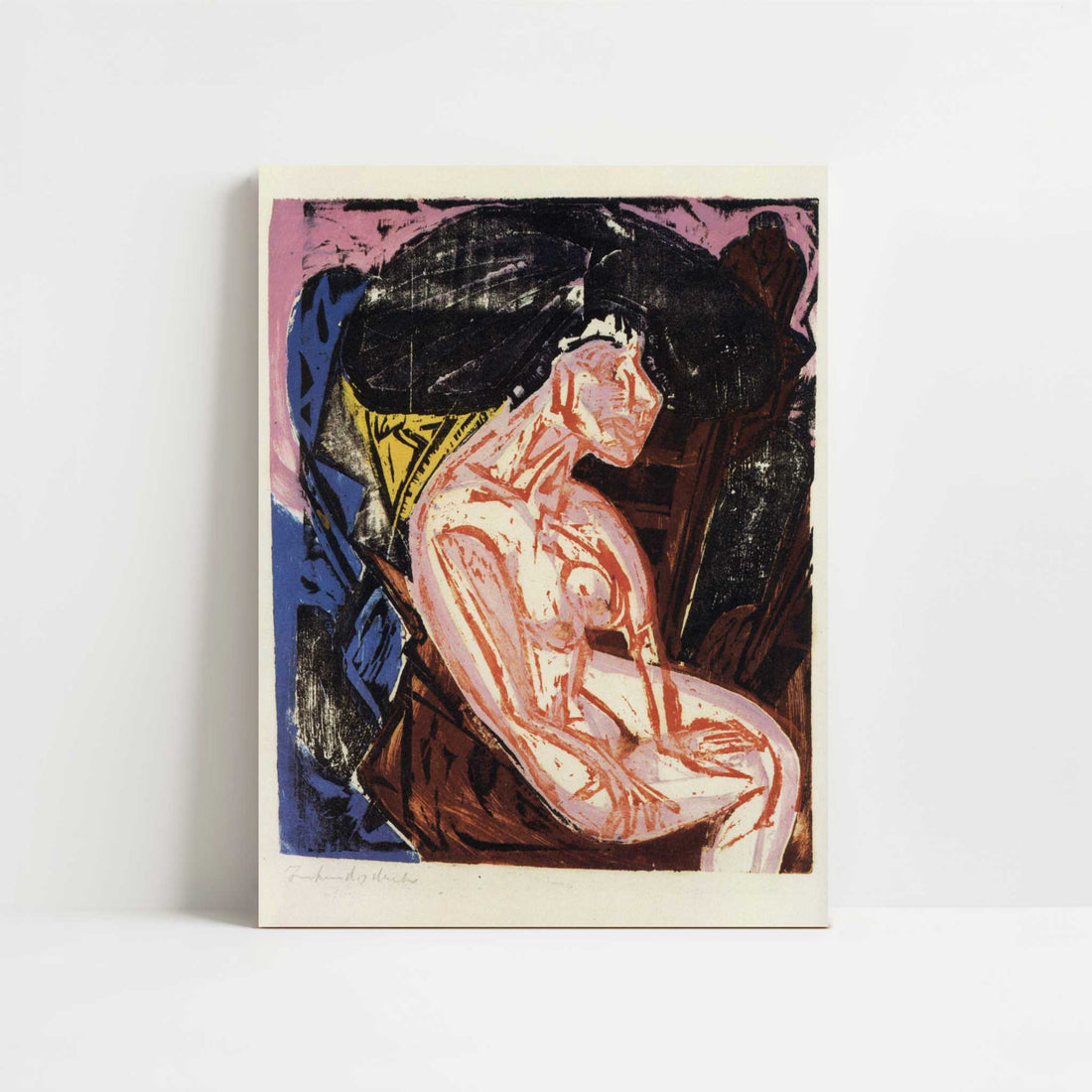The Loved One (1915) by Ernst Ludwig Kirchner – Art Print - Unframed art print