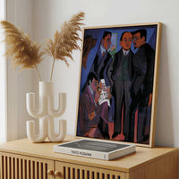 Framed Canvas - Framed canvas in a stylish interior setting