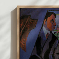 Framed Canvas - Close-up detail and texture of the framed canvas