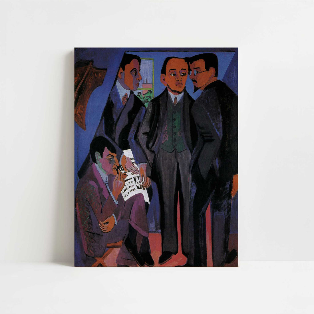 The Painters of Die Brücke (1926-7) by Ernst Ludwig Kirchner – Art Print - Unframed art print