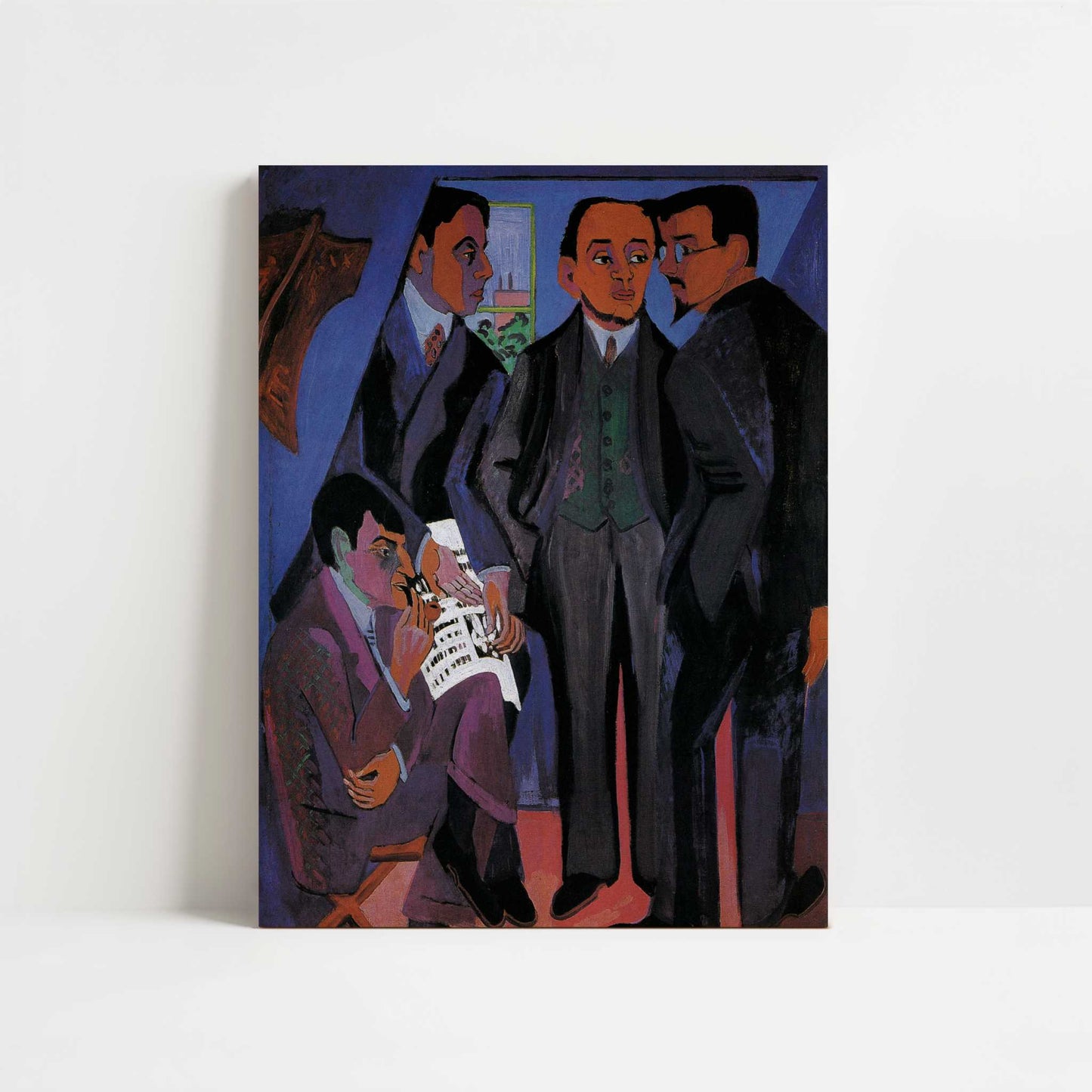 The Painters of Die Brücke (1926-7) by Ernst Ludwig Kirchner – Art Print - Unframed art print