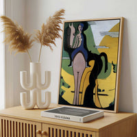 Framed Canvas - Framed canvas in a stylish interior setting