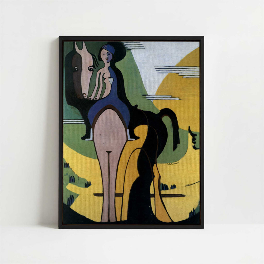 Framed Canvas - Framed canvas in black frame