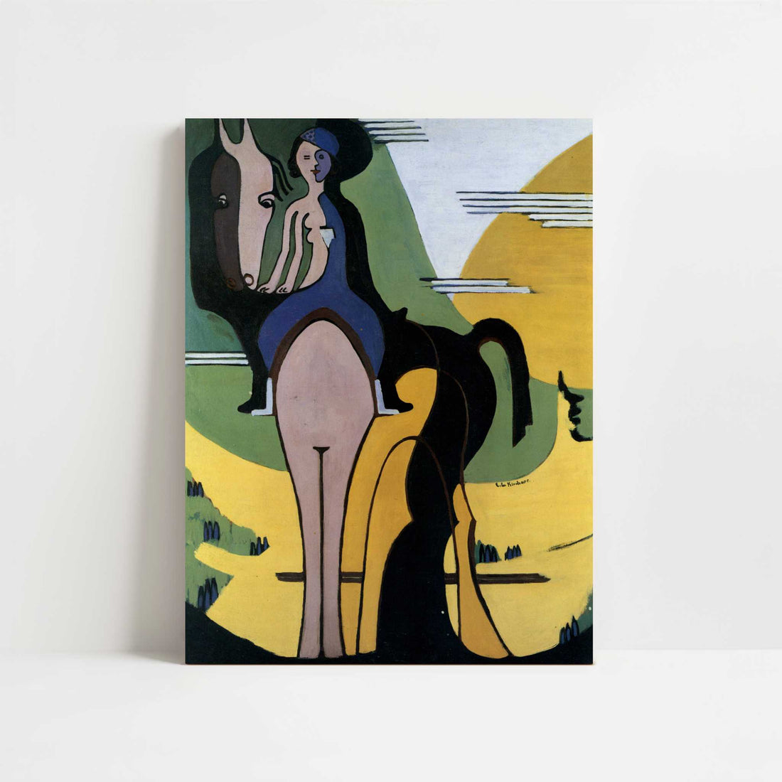 The Rider (1931-32) by Ernst Ludwig Kirchner – Art Print - Unframed art print