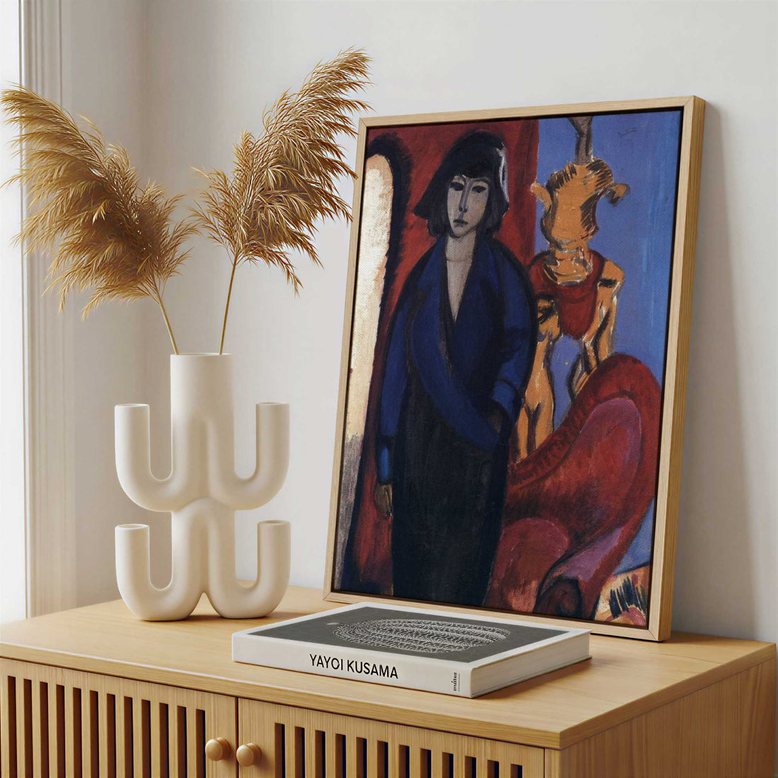Framed Canvas - Framed canvas in a stylish interior setting