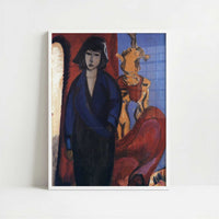 The Russian Girl (1912) by Ernst Ludwig Kirchner – Art Print - Art print in white frame