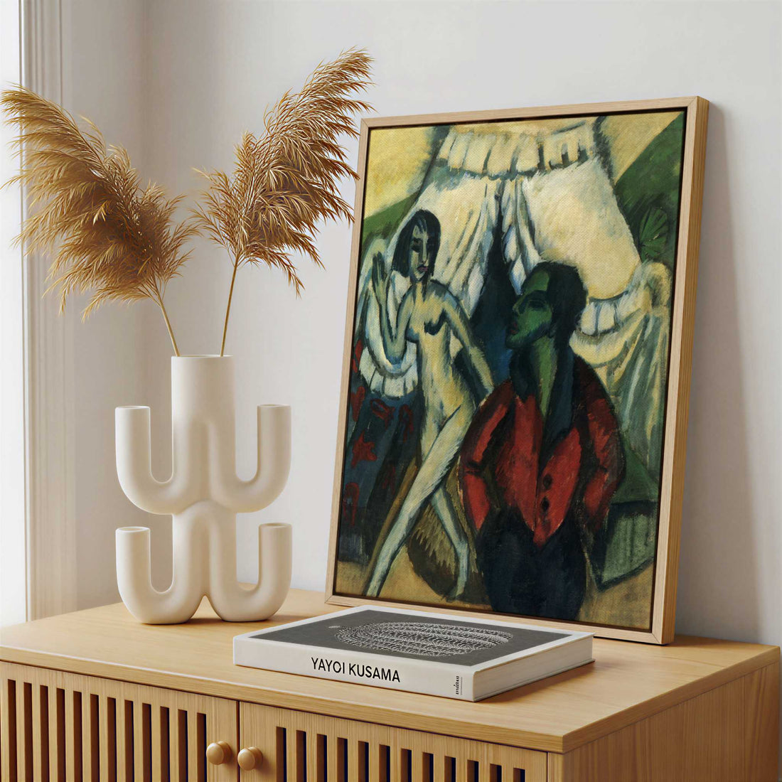 Framed Canvas - Framed canvas in a stylish interior setting