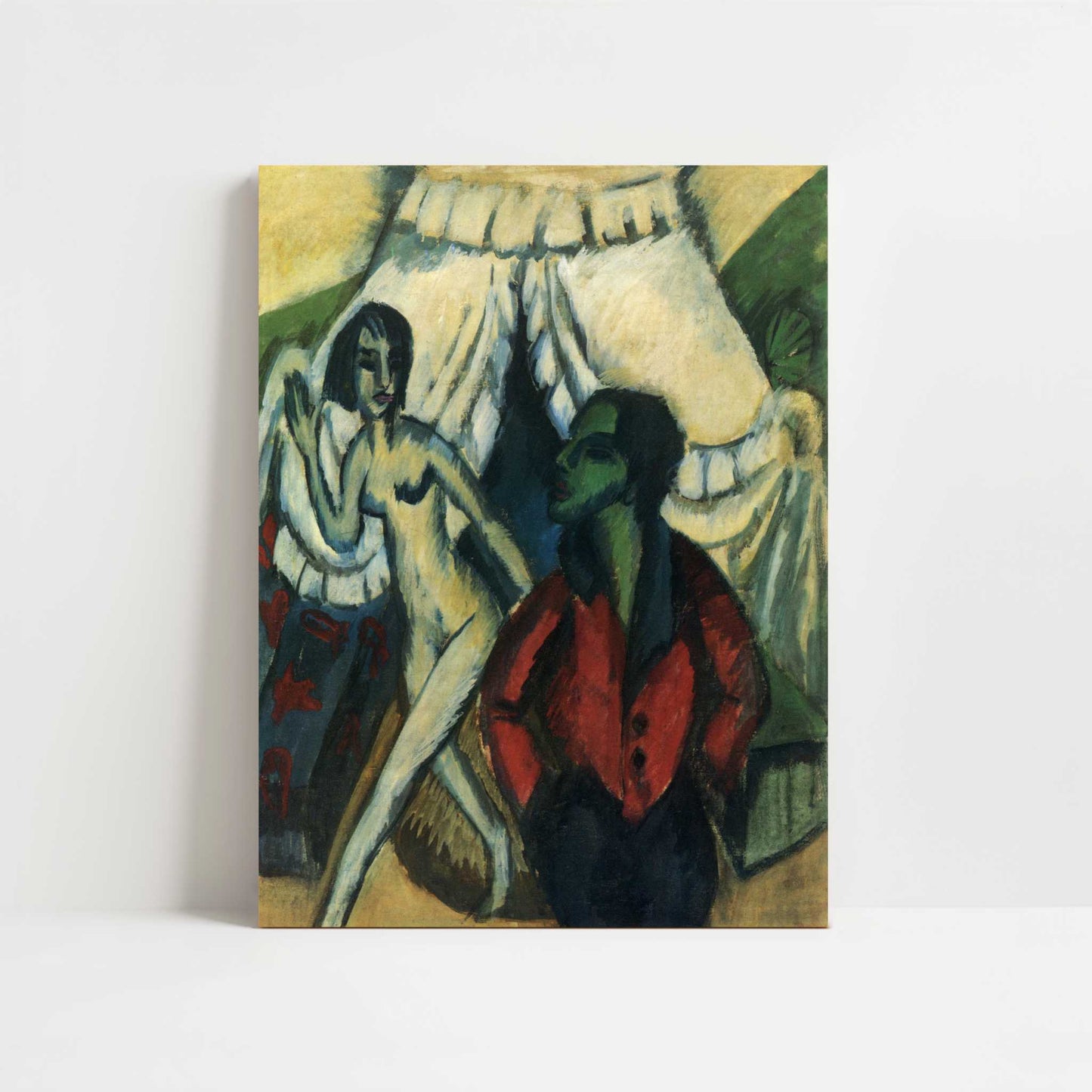 The Tent, Interior in Berlin Studio (1914) by Ernst Ludwig Kirchner – Art Print - Unframed art print