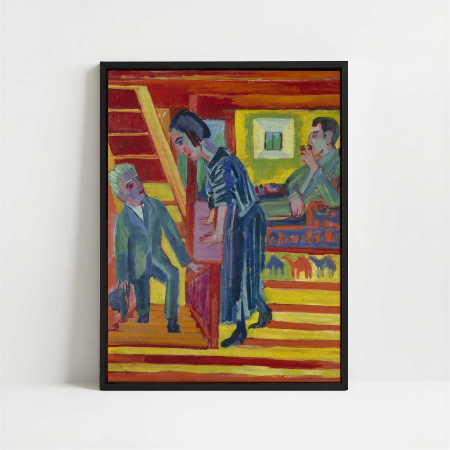 Framed Canvas - Framed canvas in black frame