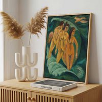 Framed Canvas - Framed canvas in a stylish interior setting