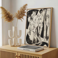 Framed Canvas - Framed canvas in a stylish interior setting