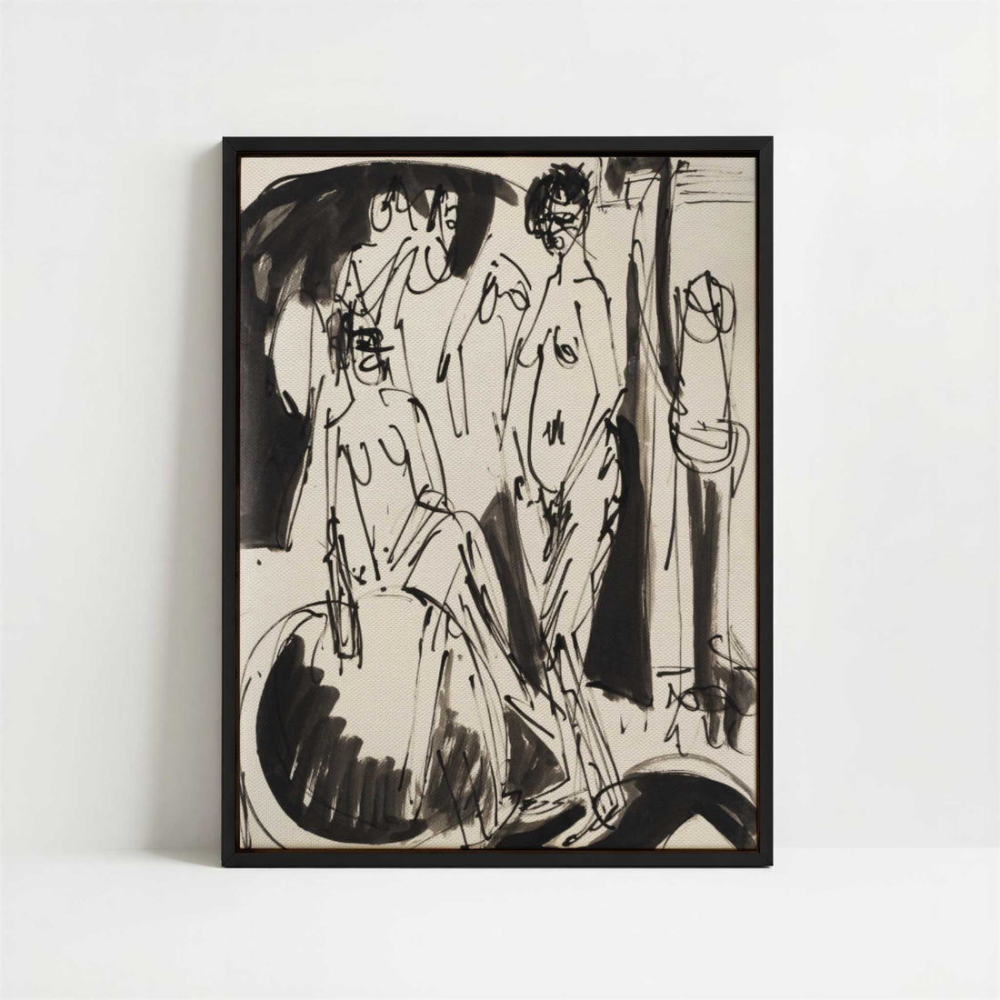 Framed Canvas - Framed canvas in black frame