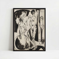 Framed Canvas - Framed canvas in black frame