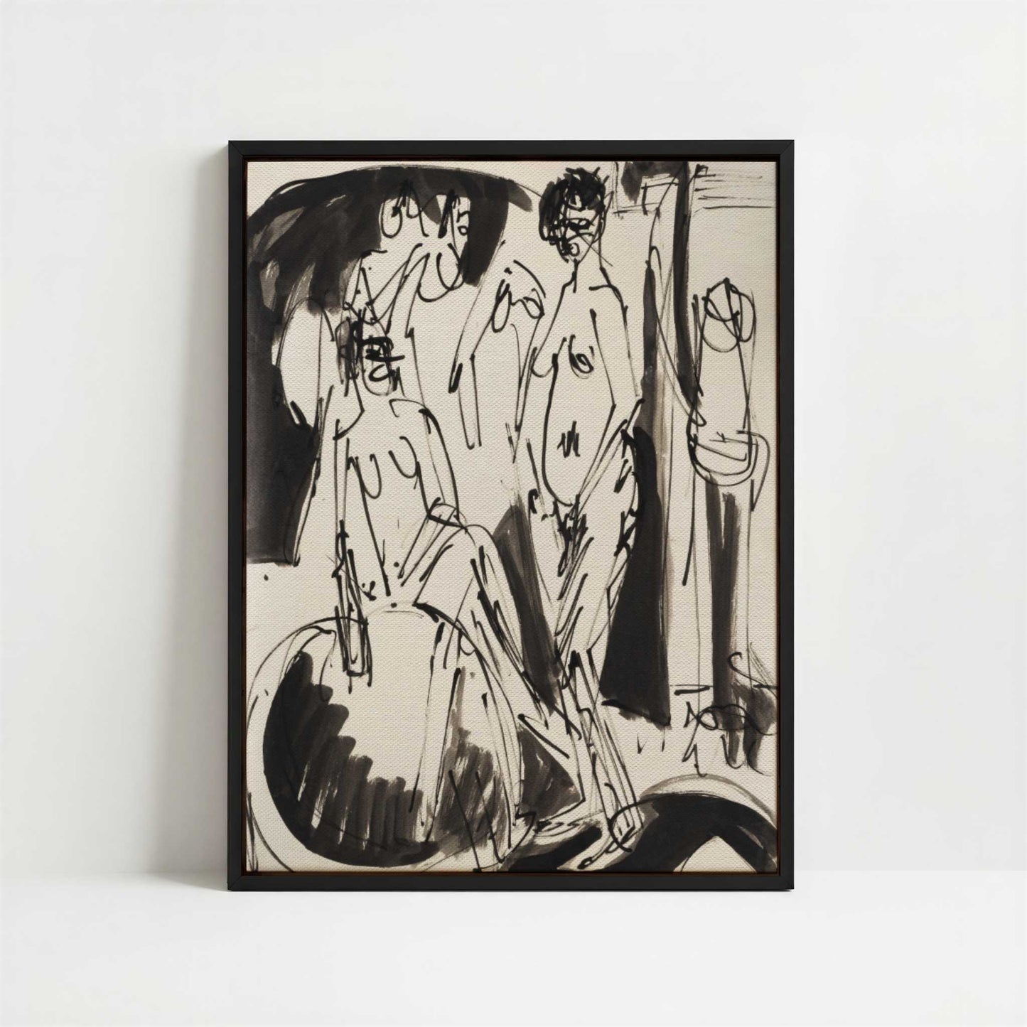 Framed Canvas - Framed canvas in black frame