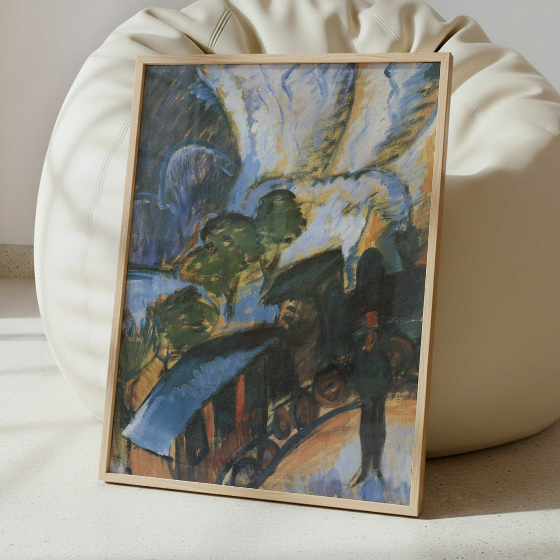 Train near Davos (1917) by Ernst Ludwig Kirchner – Art Print - Interior inspiration