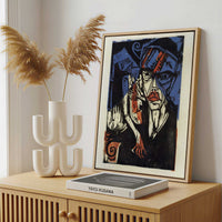 Framed Canvas - Framed canvas in a stylish interior setting