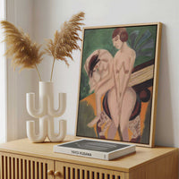 Framed Canvas - Framed canvas in a stylish interior setting