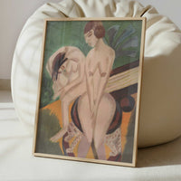 Two Nudes in the Room (1914) by Ernst Ludwig Kirchner – Art Print - Interior inspiration