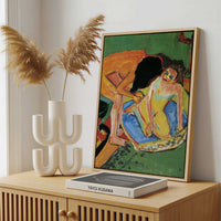 Framed Canvas - Framed canvas in a stylish interior setting