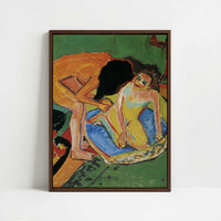 Framed Canvas - Framed canvas in dark wood color frame