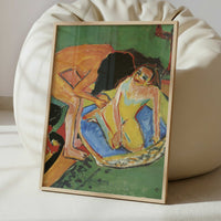 Two Nudes with Bath-tub & Stove (1911) by Ernst Ludwig Kirchner – Art Print - Interior inspiration