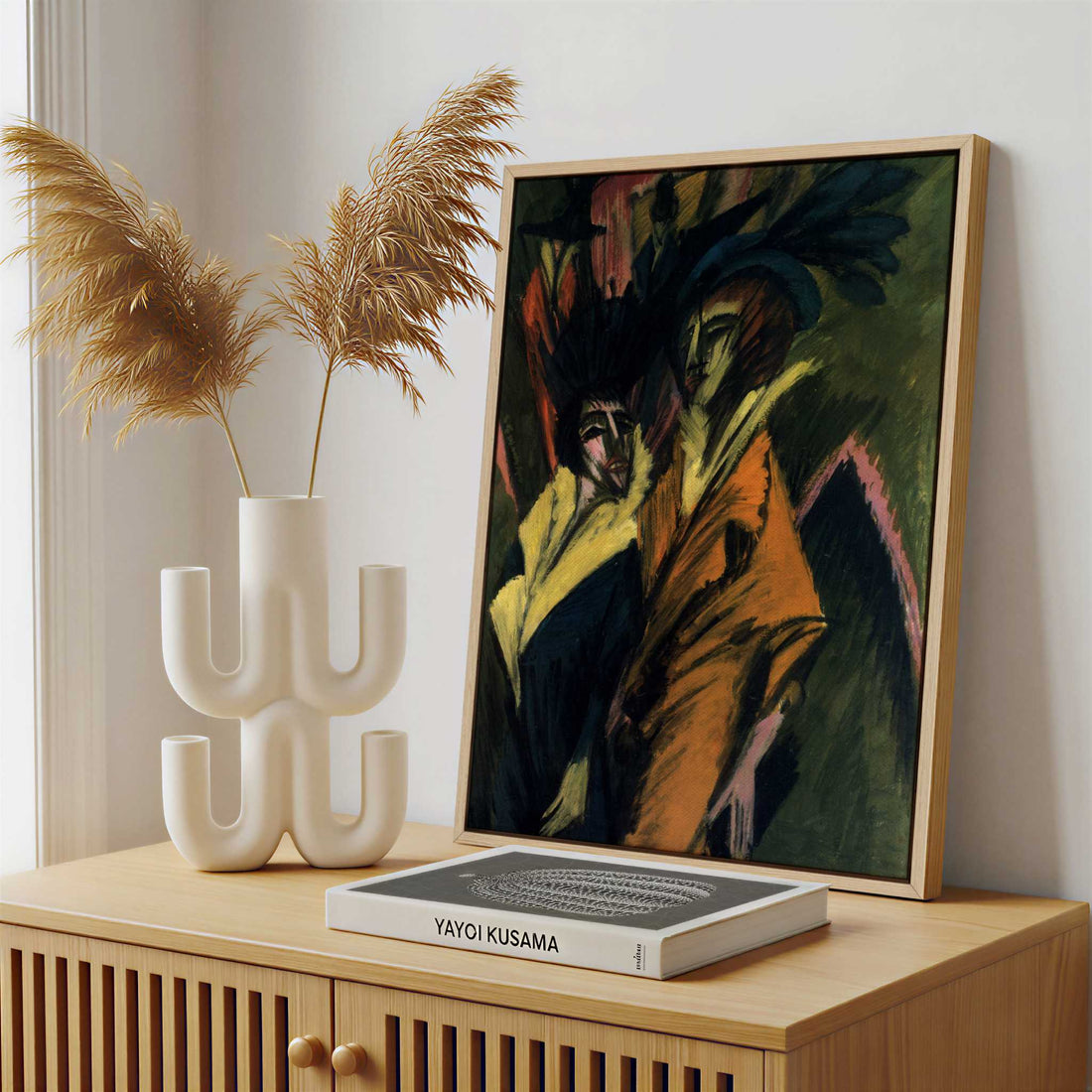Framed Canvas - Framed canvas in a stylish interior setting