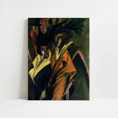 Two Women on the Street (1914) by Ernst Ludwig Kirchner – Art Print - Unframed art print