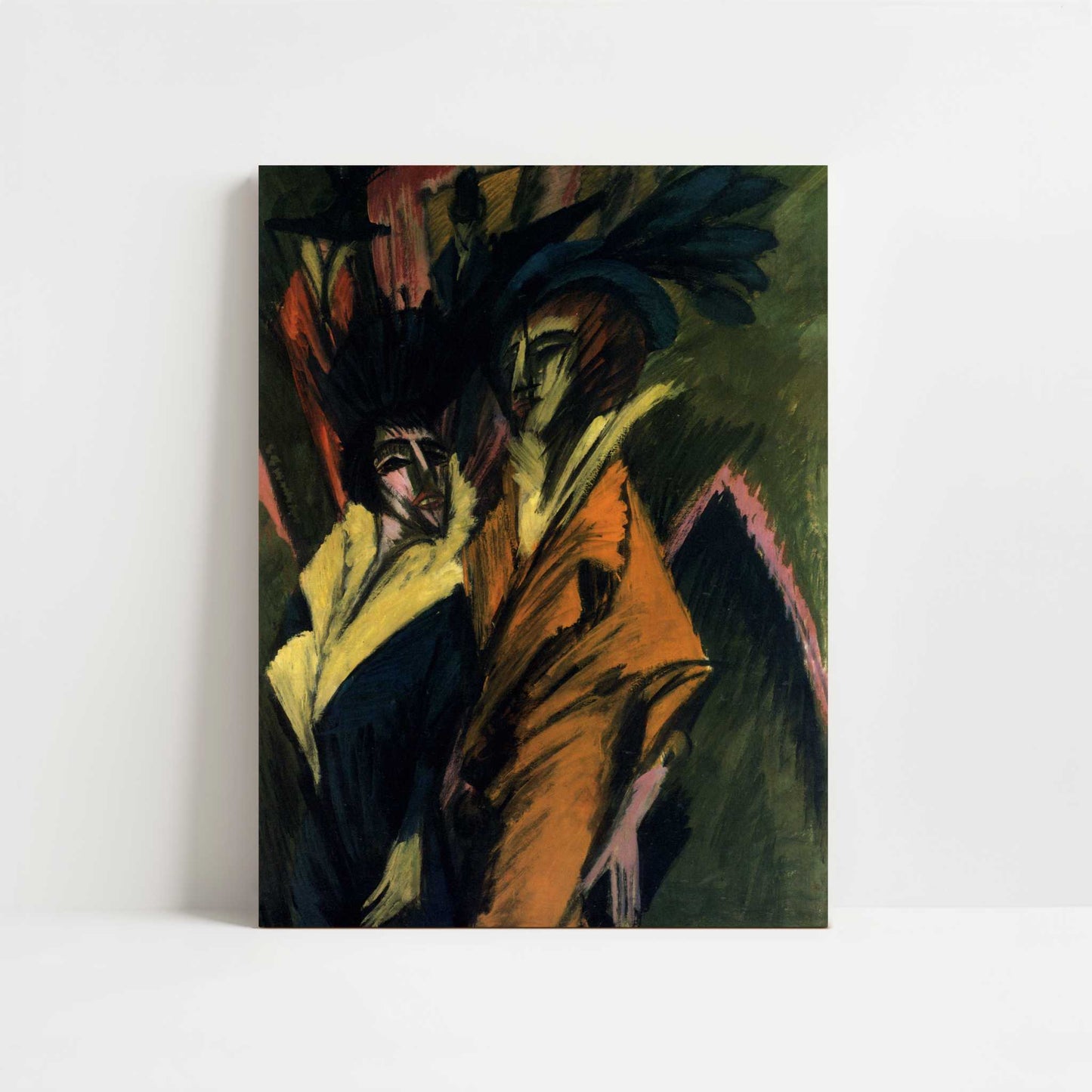 Two Women on the Street (1914) by Ernst Ludwig Kirchner – Art Print - Unframed art print