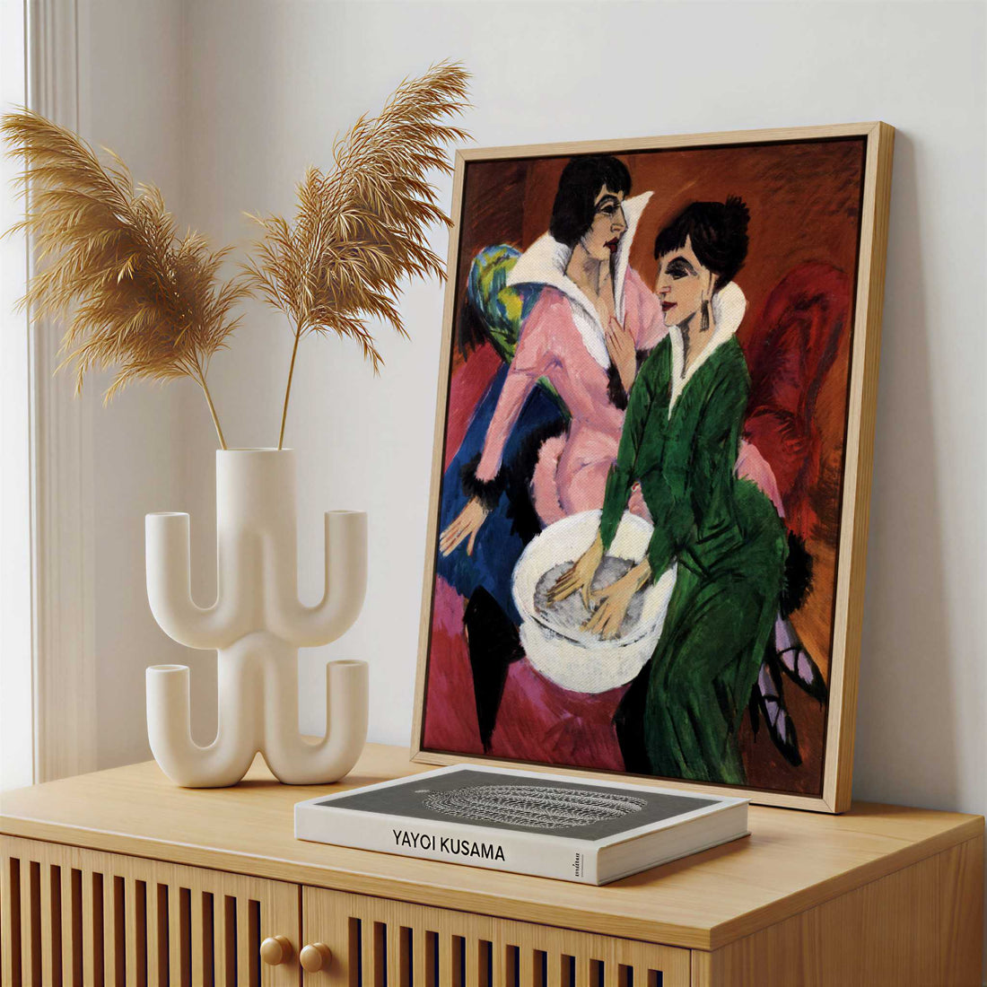 Framed Canvas - Framed canvas in a stylish interior setting