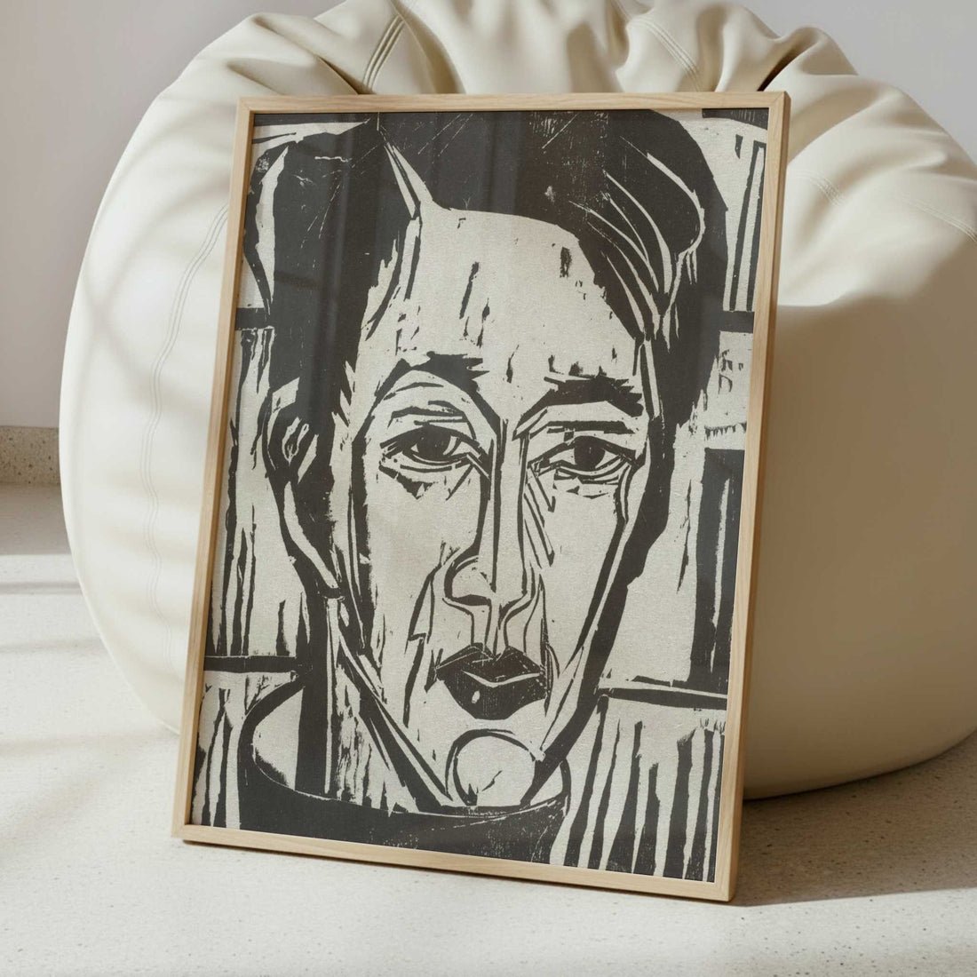 Wehrlin, Facing front (1924) by Ernst Ludwig Kirchner – Art Print - Interior inspiration