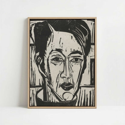 Framed Canvas - Framed canvas in oak color frame