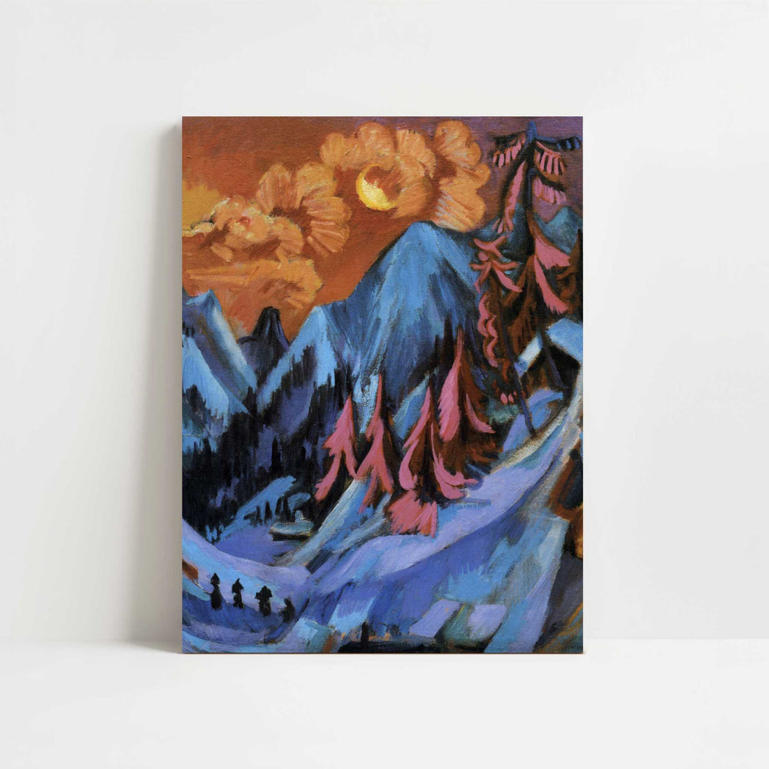 Winter Moon Landscape (1919) by Ernst Ludwig Kirchner – Art Print - Unframed art print