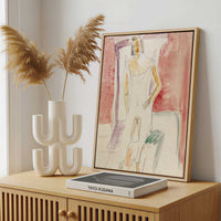 Framed Canvas - Framed canvas in a stylish interior setting