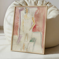 Woman in Underwear Berlin (c.1913) by Ernst Ludwig Kirchner – Art Print - Interior inspiration