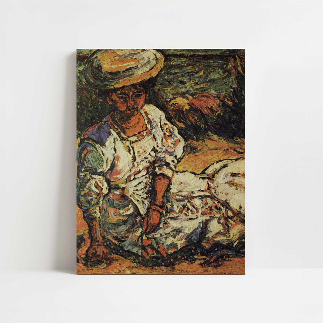 Woman in White (1908) by Ernst Ludwig Kirchner – Art Print - Unframed art print