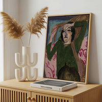 Framed Canvas - Framed canvas in a stylish interior setting