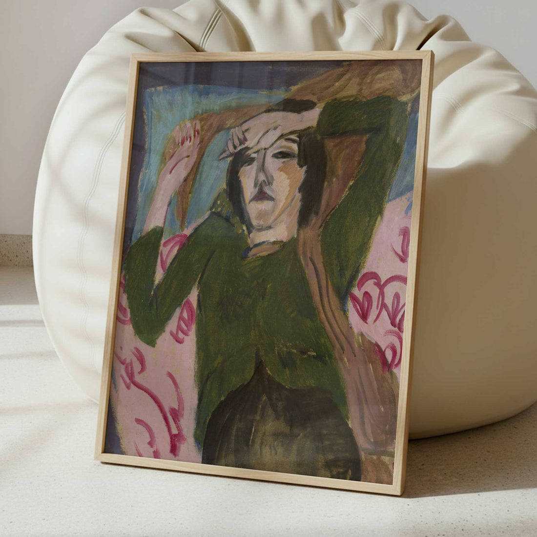 Woman in a Green Jacket (1913) by Ernst Ludwig Kirchner – Art Print - Interior inspiration