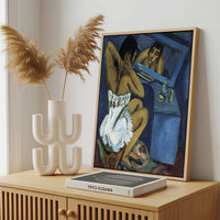 Framed Canvas - Framed canvas in a stylish interior setting