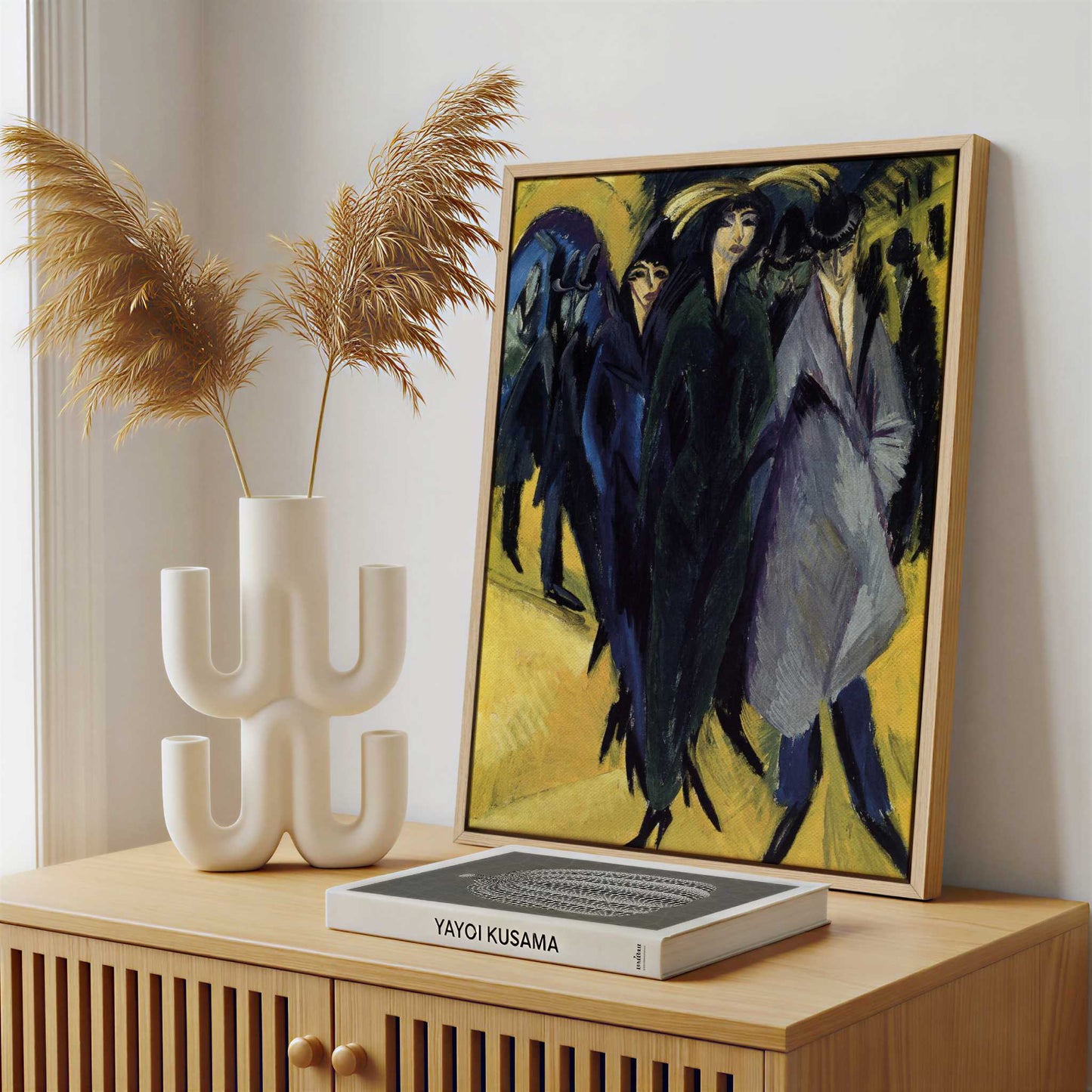 Framed Canvas - Framed canvas in a stylish interior setting