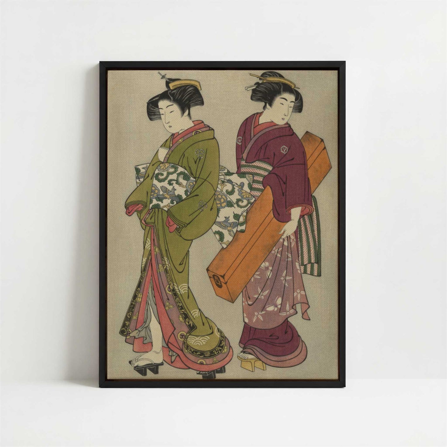 Framed Canvas - Framed canvas in black frame