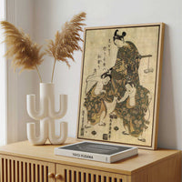 Framed Canvas - Framed canvas in a stylish interior setting