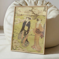 Cherry Blossom at Asakayama near Edo (1787–88) by Torii Kiyonaga – Art Print - Interior inspiration