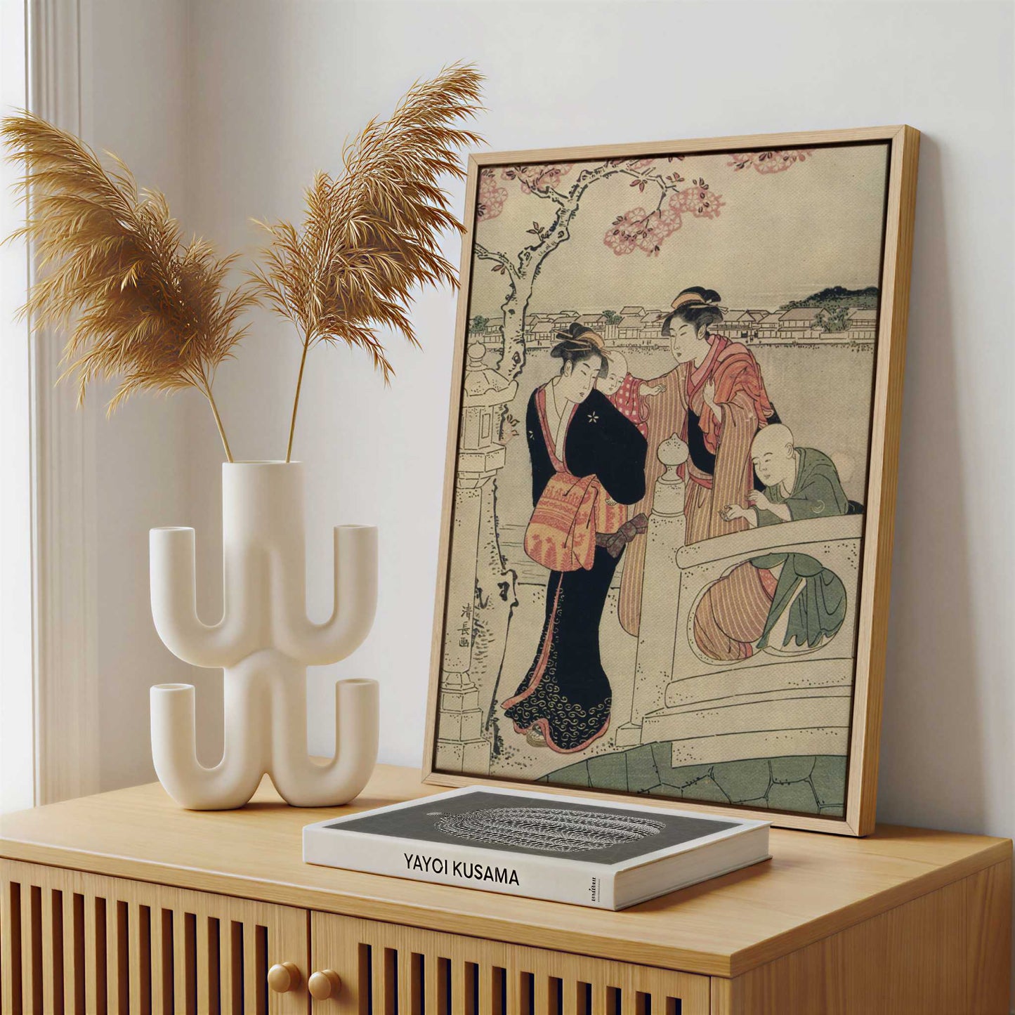 Framed Canvas - Framed canvas in a stylish interior setting