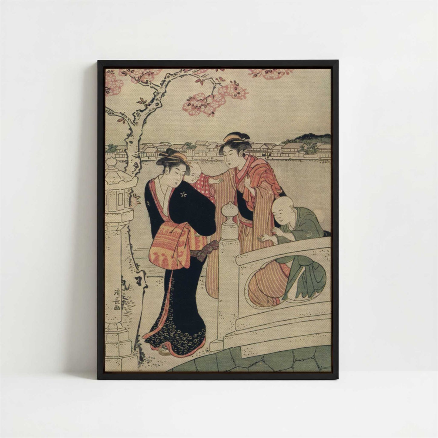 Framed Canvas - Framed canvas in black frame