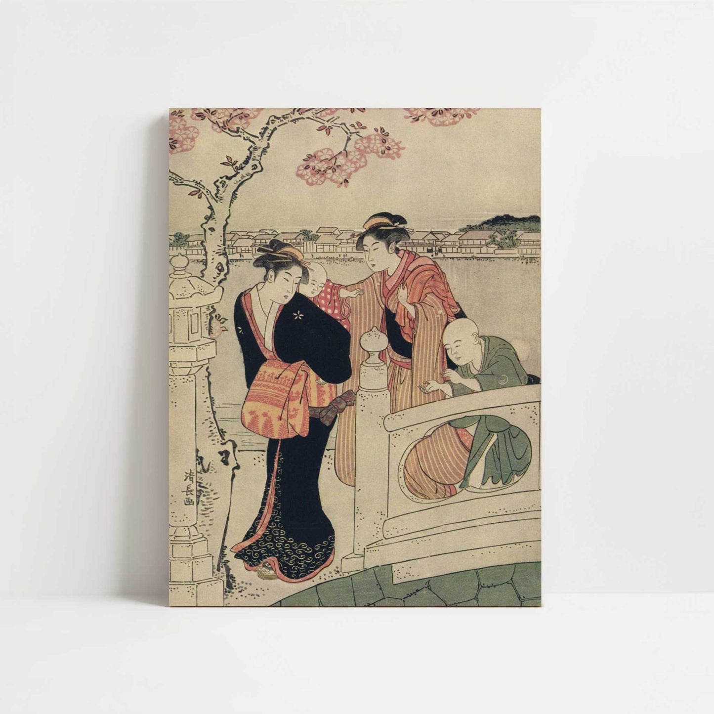 The Promenade (1780s) by Torii Kiyonaga – Art Print - Unframed art print